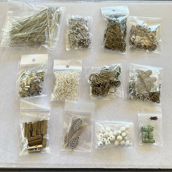 Over 10 Bags of Assorted Jewelry Making Supplies - Picture 1 of 13